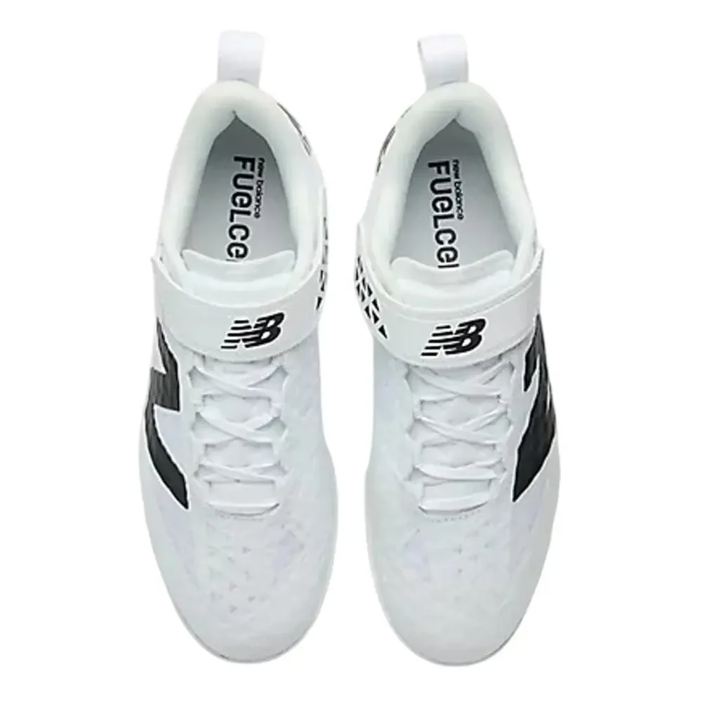 New Balance Unisex White Black FuelCell 4040 v8 Cleat Shoes Size M's 10.5/W's 12